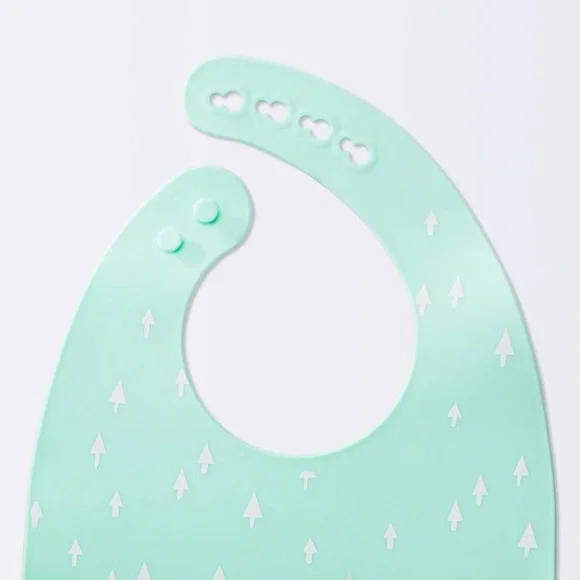 NWT Cloud Island Silicone Fox & Mint Baby Bibs - 2-Pack - Picture 3 of 3